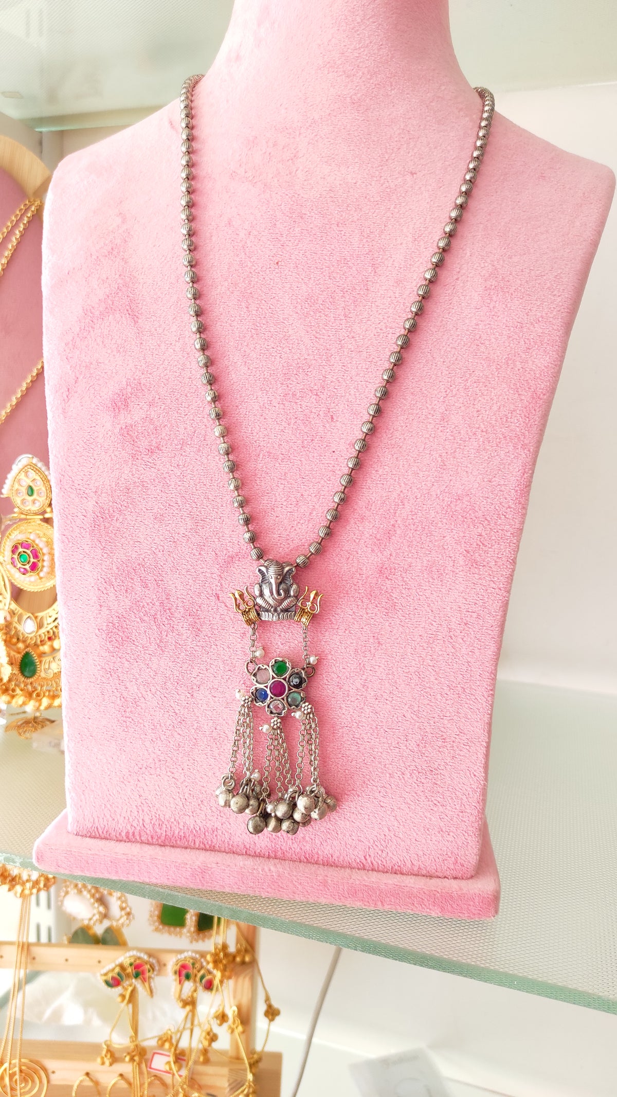 Ganesha ghunghru long chain