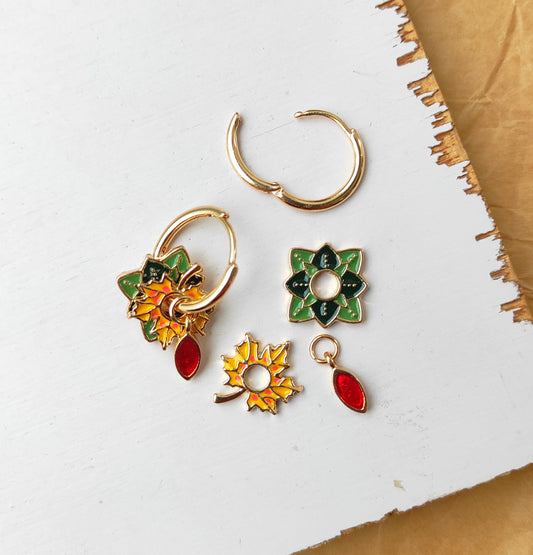 Moroccan Enameled Hoops 010