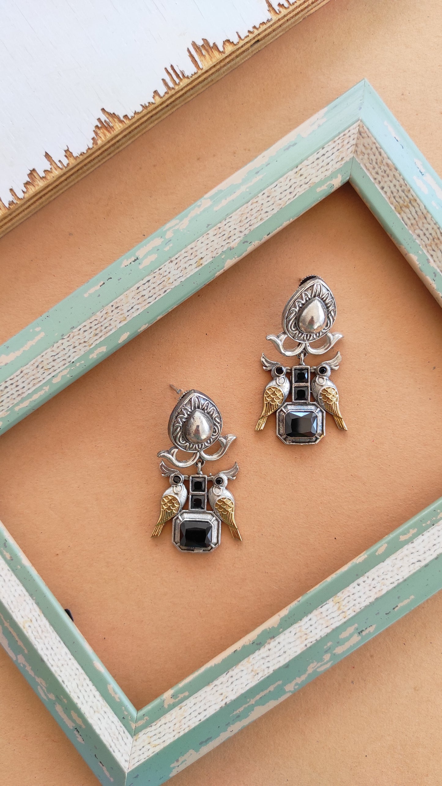 Sakhi dual tone earrings