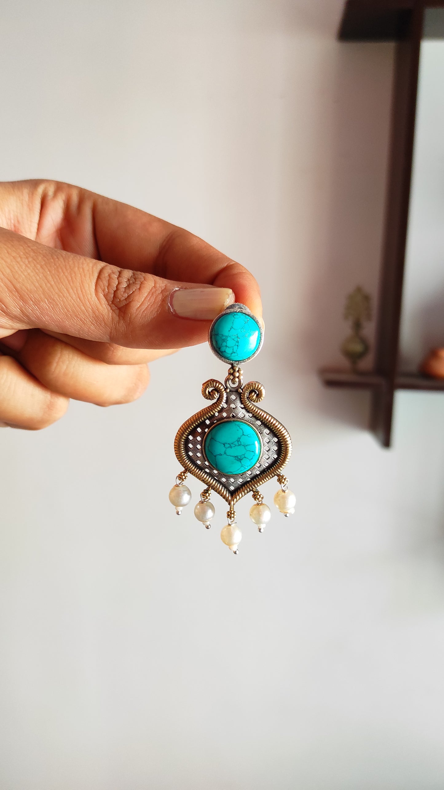 Kiran dualtone earrings DTE1