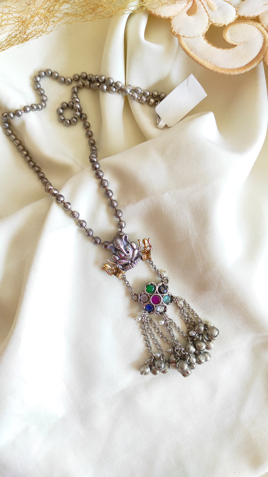 Ganesha ghunghru long chain