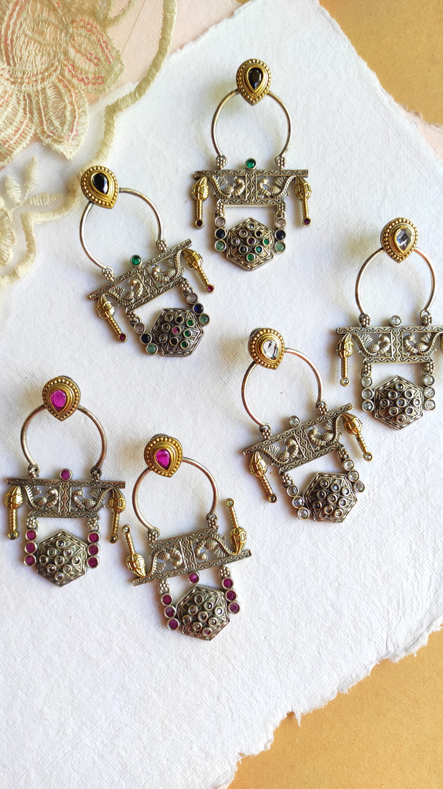 Rajvi dual tone earrings DTE3