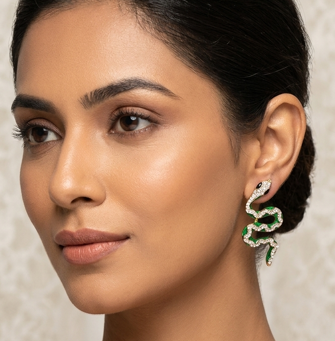Quirky Snake Stud Earrings