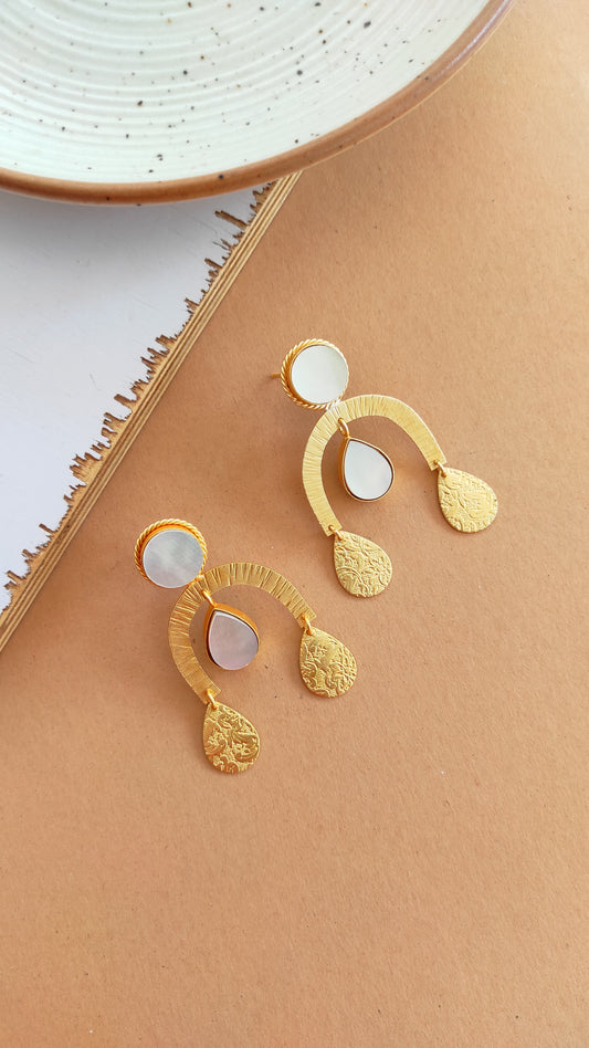 Anvita Real MoP earrings