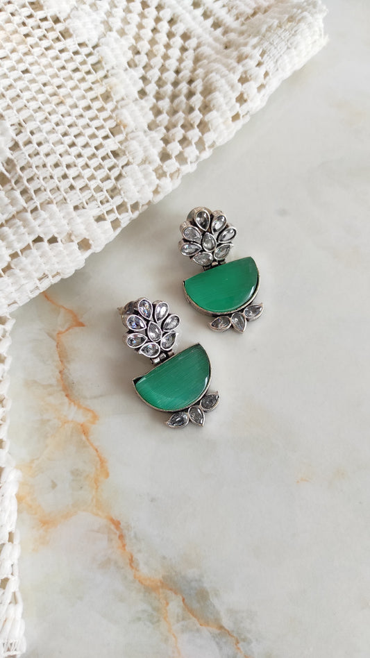 Binal sea green earrings