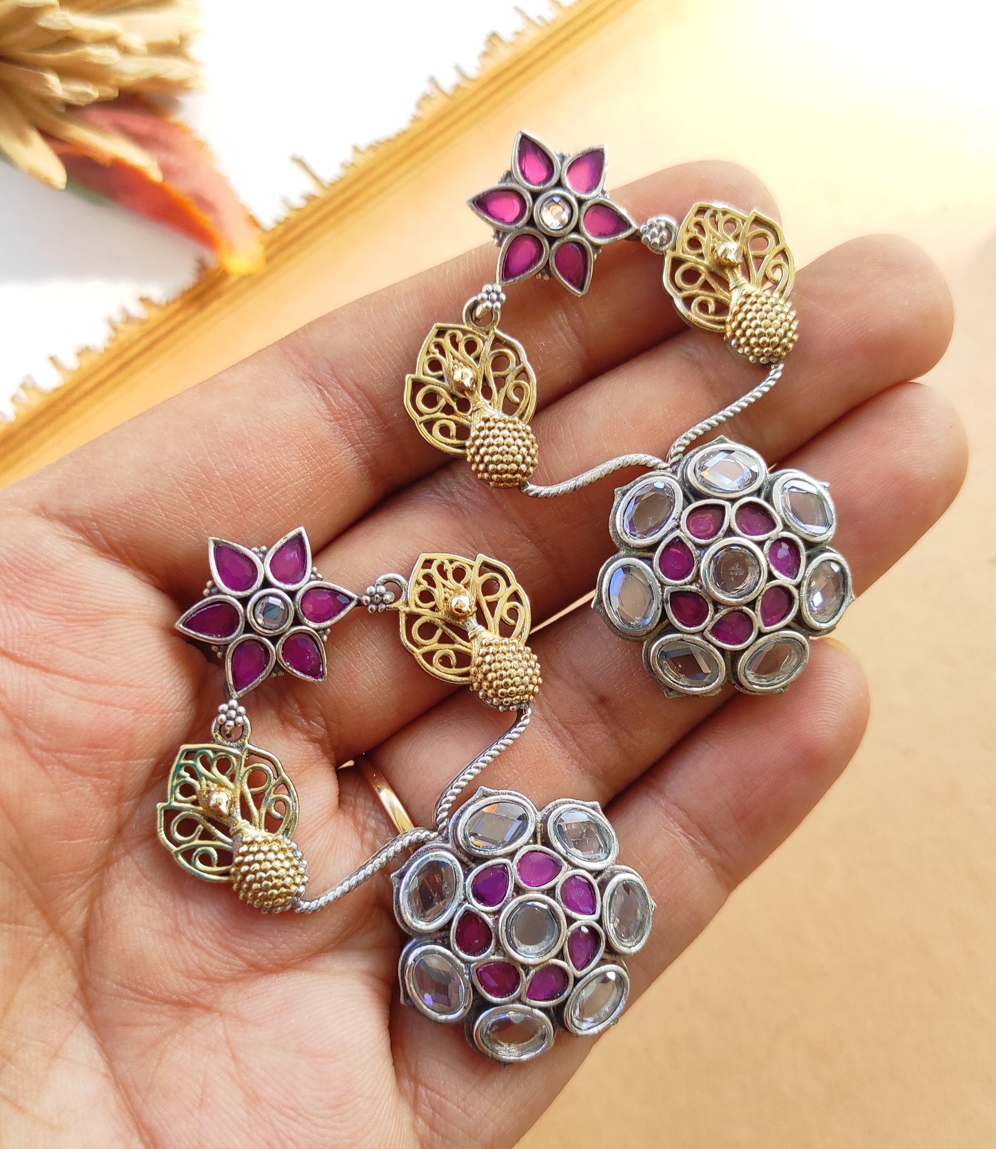 Dharini dualtone earrings