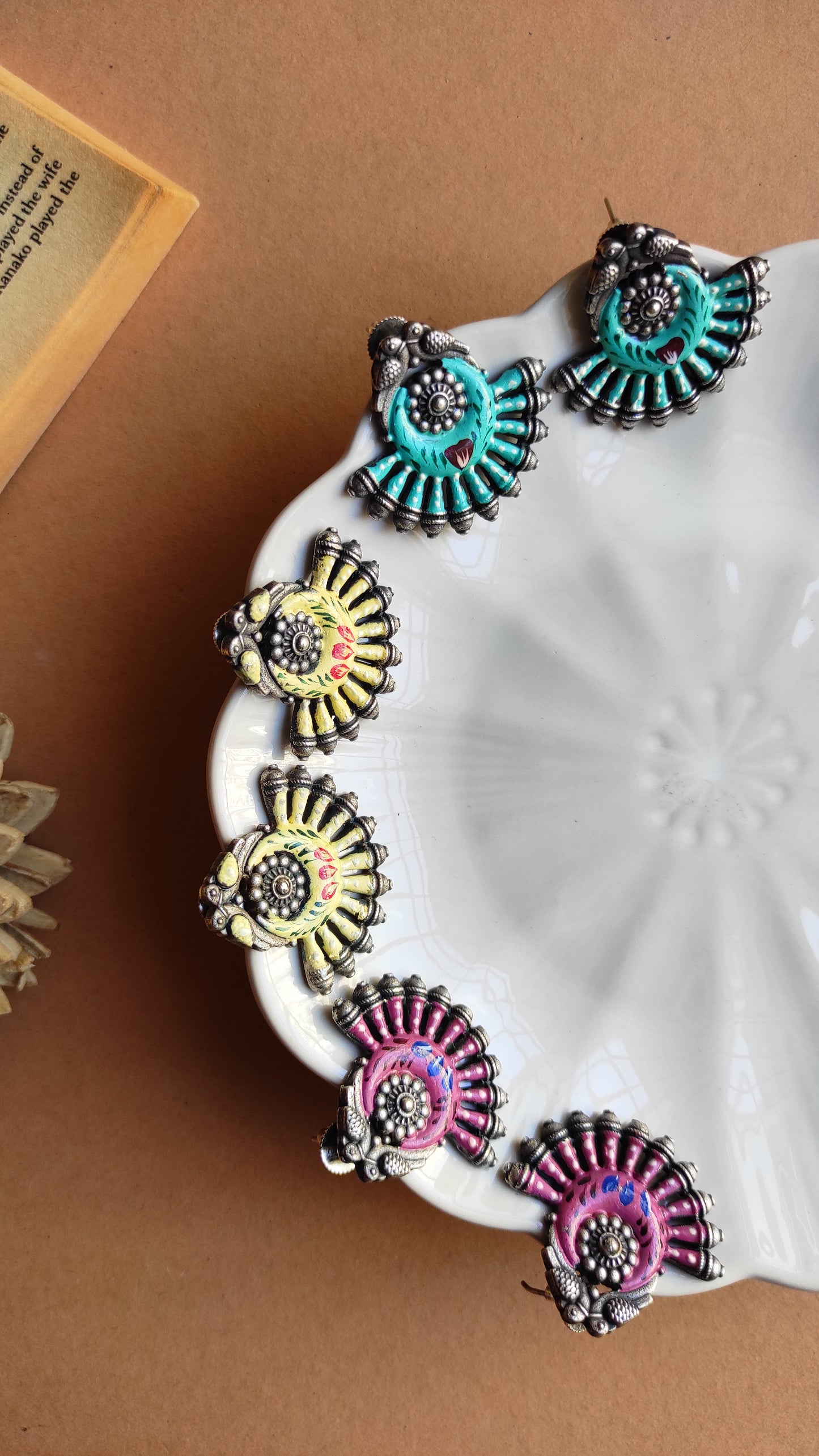 Mili hand painted studs