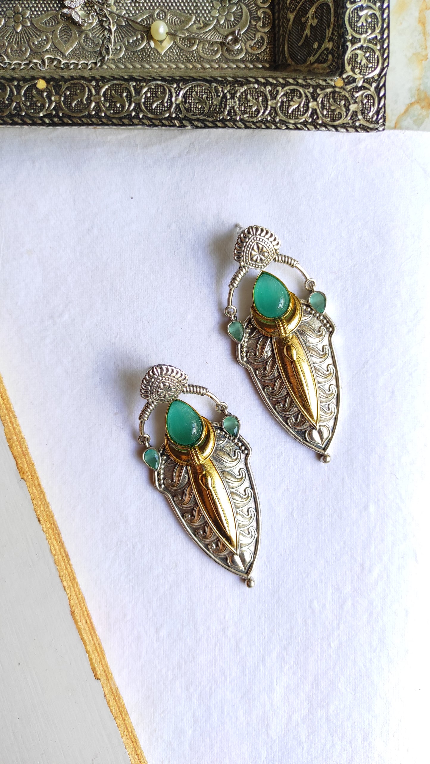 Manasvi dualtone earrings