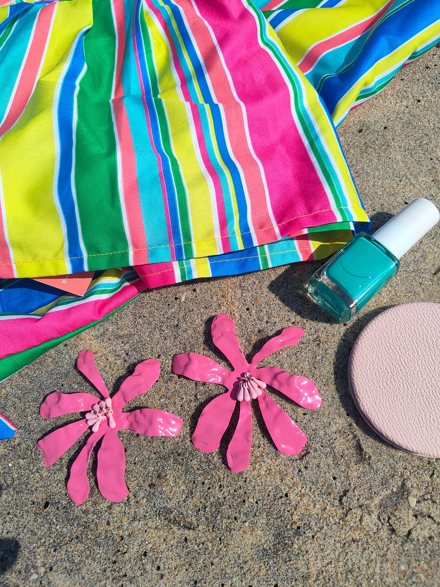 Colorful Striped Skirt Set