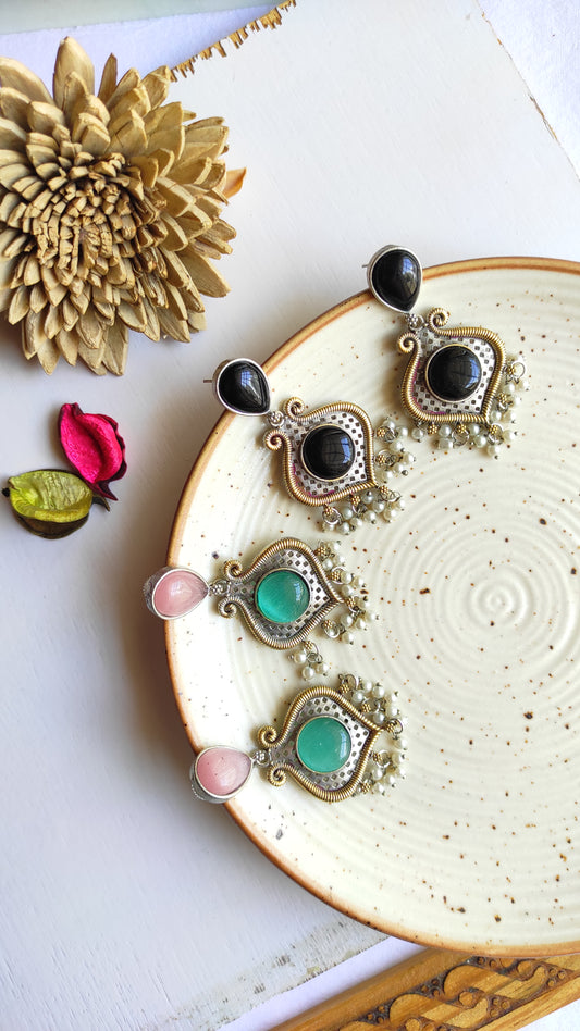 Kiran dualtone earrings