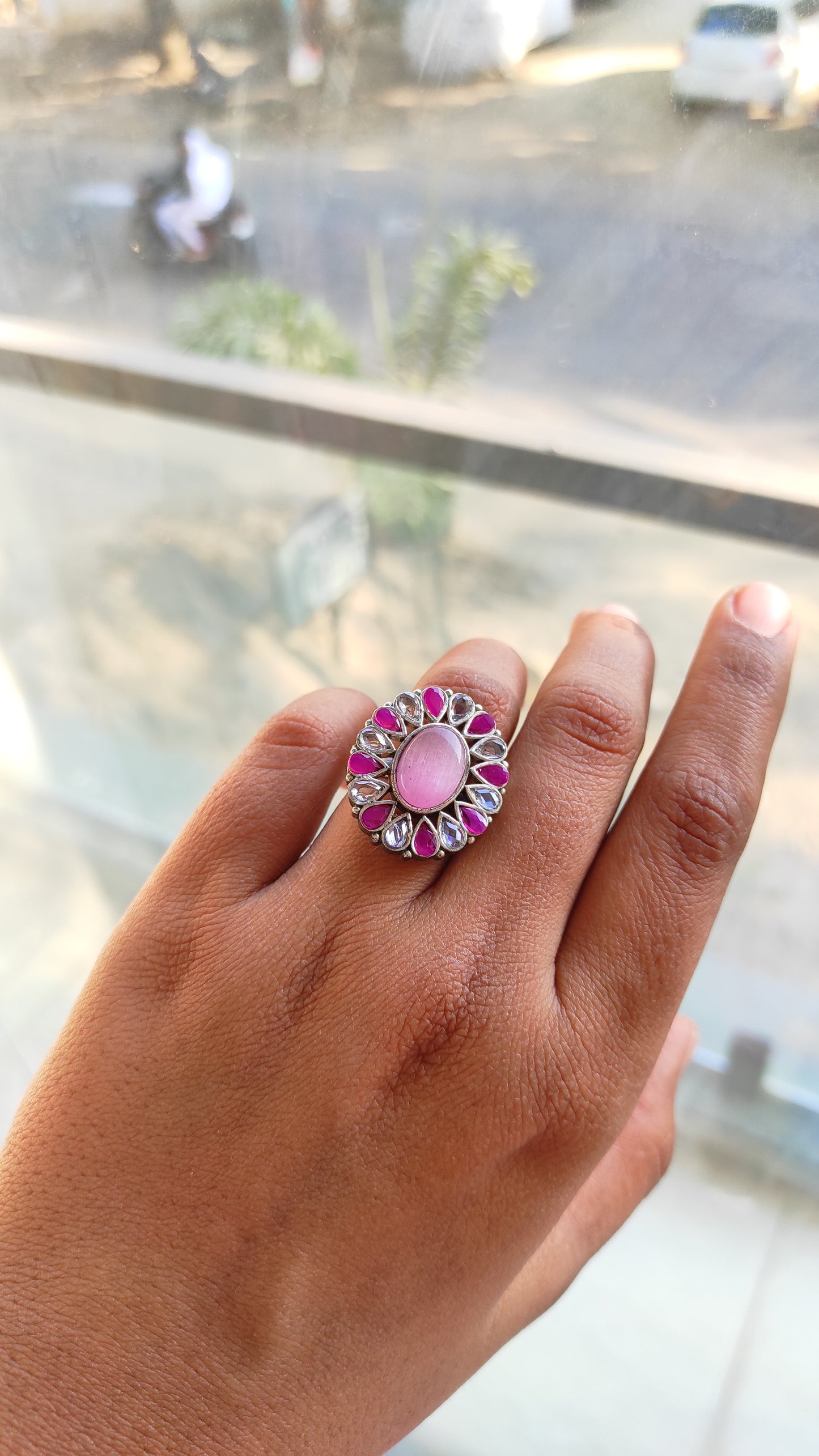 Pretty pink ring