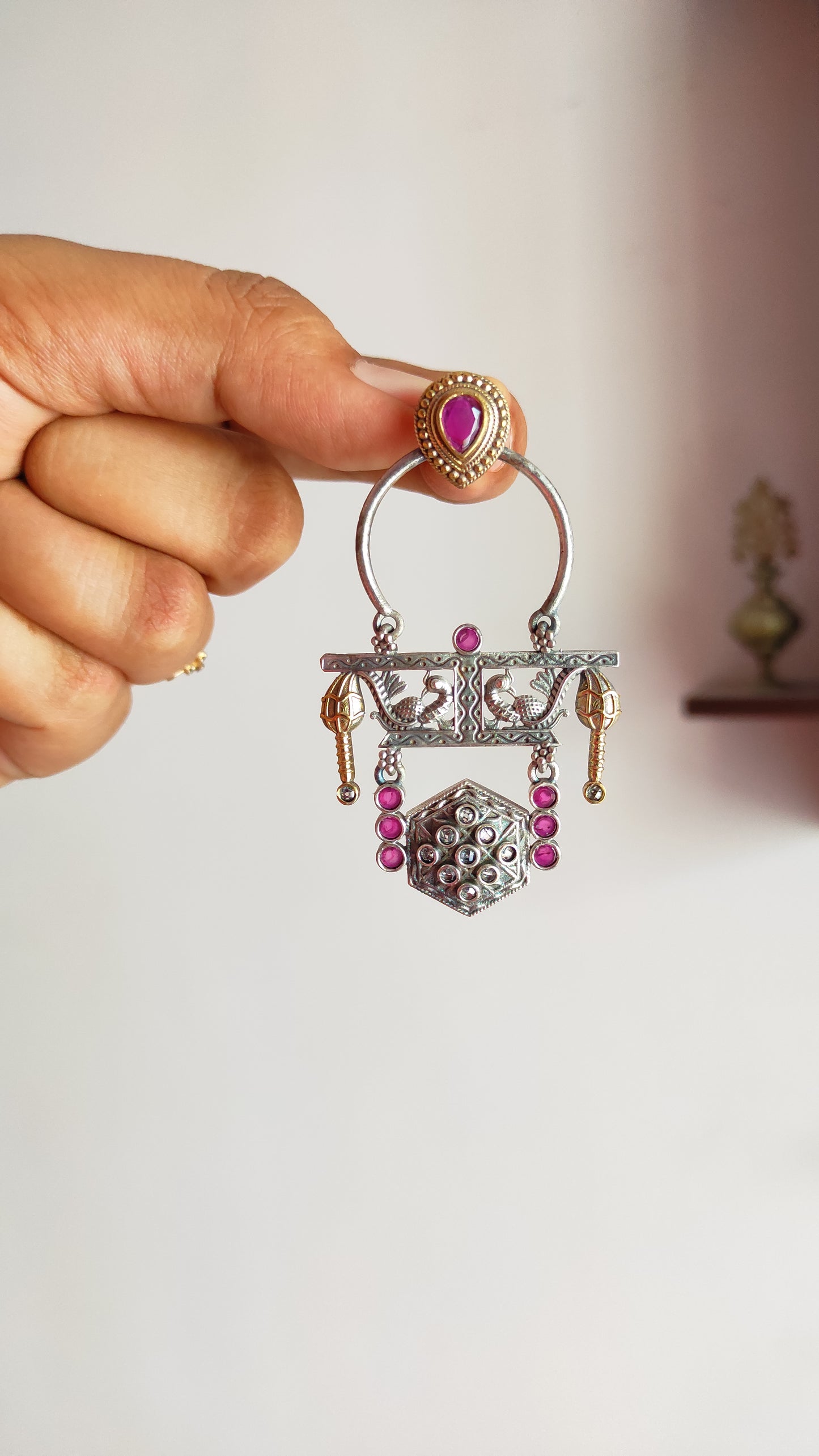 Rajvi dual tone earrings DTE3