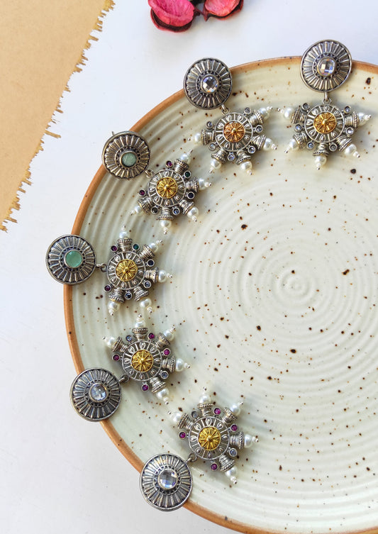 Swati dualtone earrings