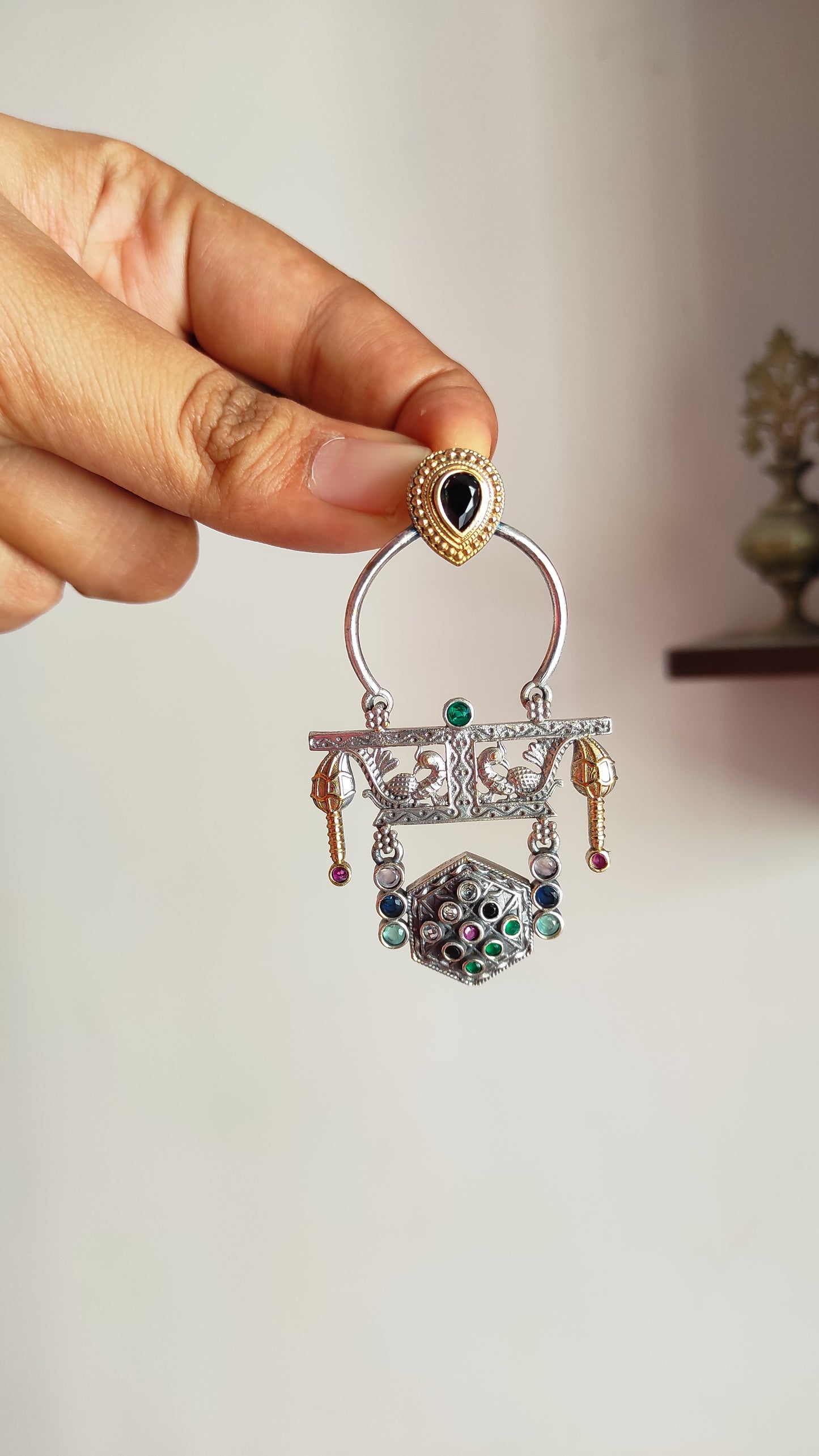 Rajvi dual tone earrings DTE3