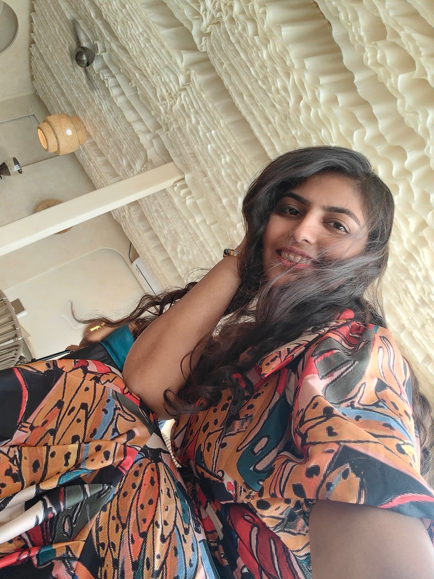 Tropical Black Skirt Set