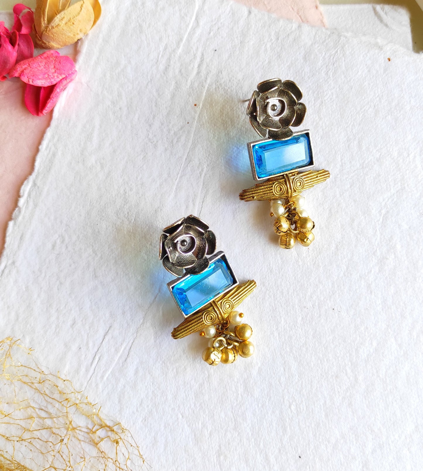 Rosa dualtone earrings DTE1