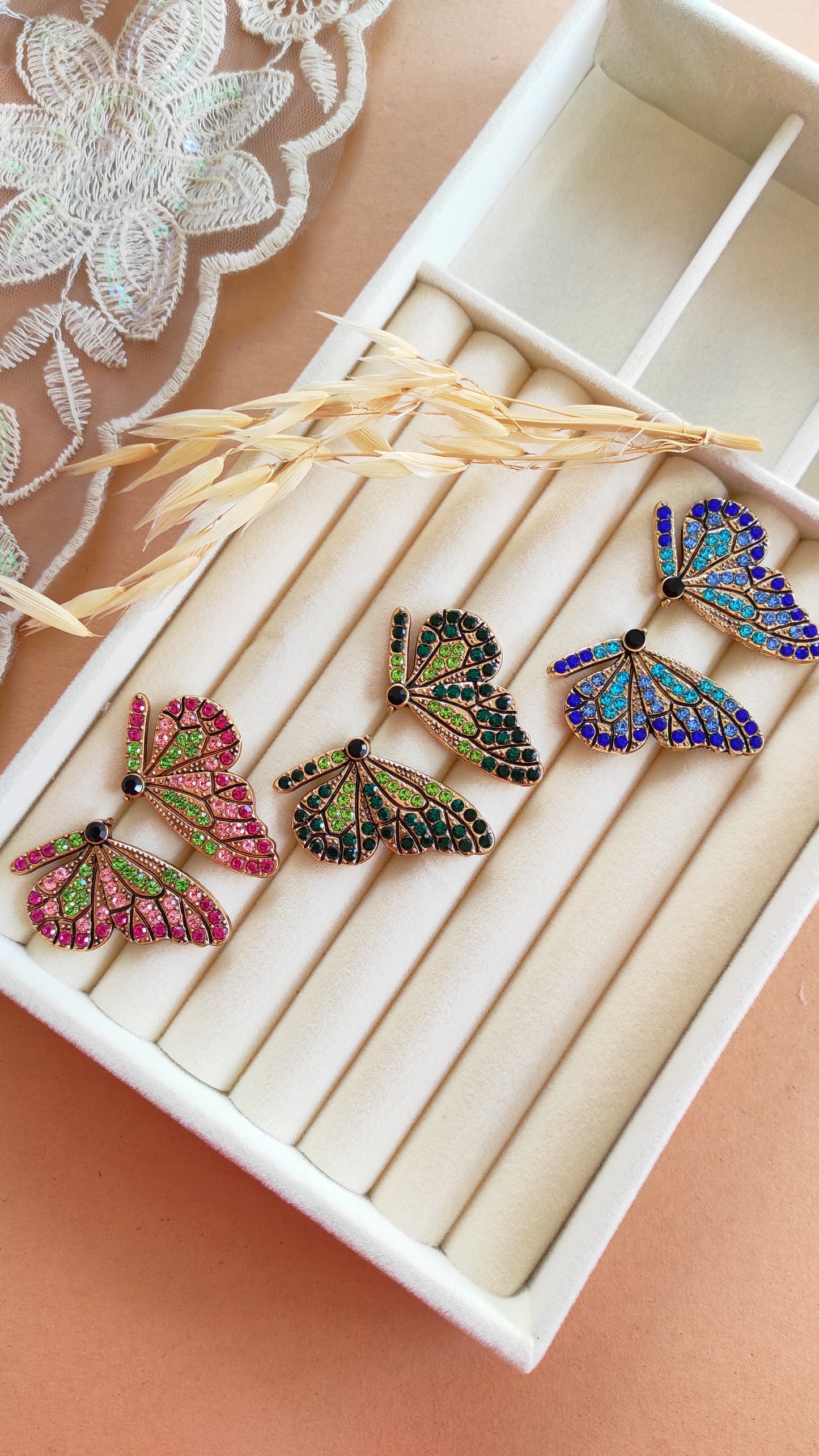 Quirky Butterfly Wing Studs