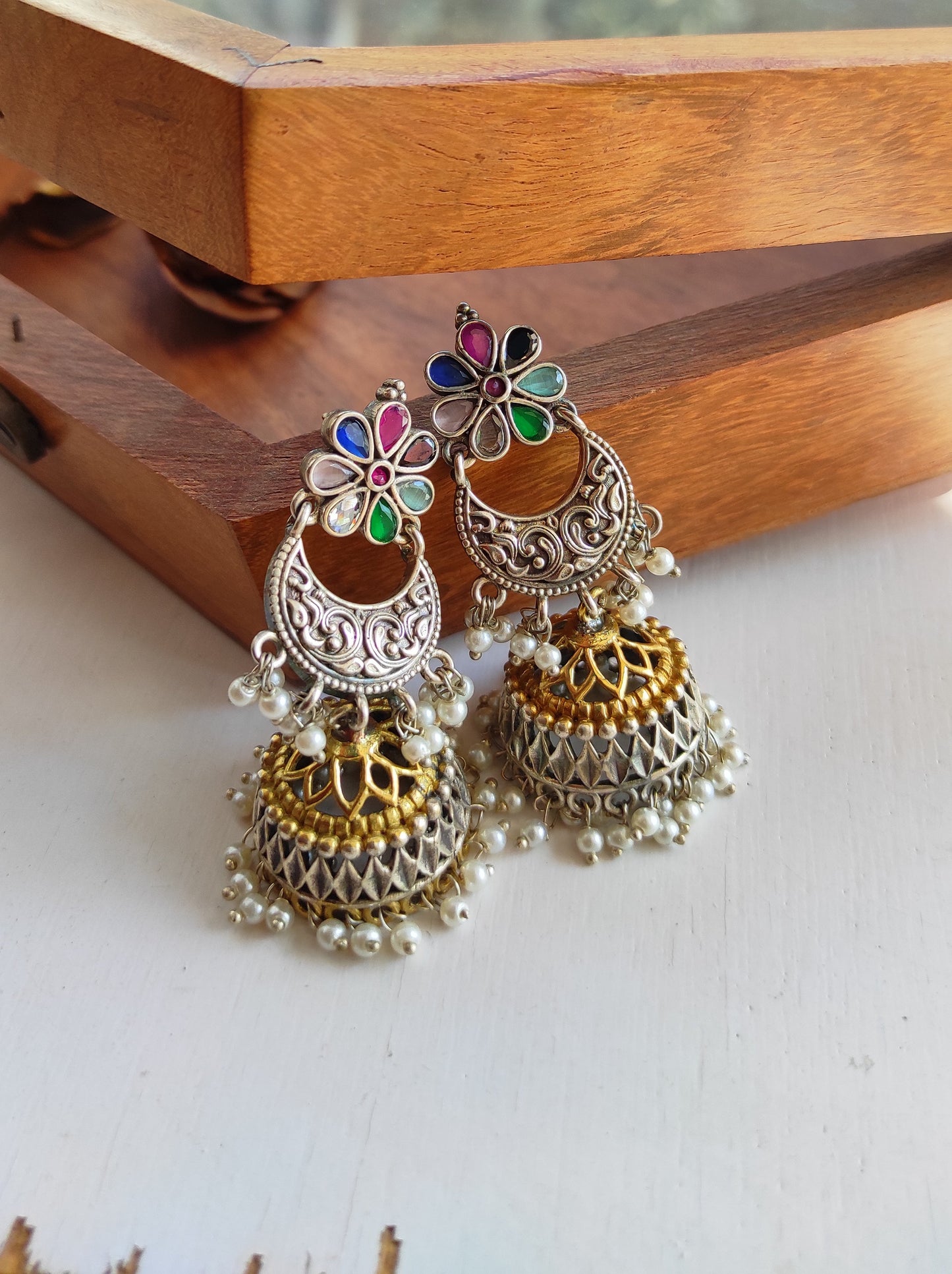 Swarupa dualtone jhumka