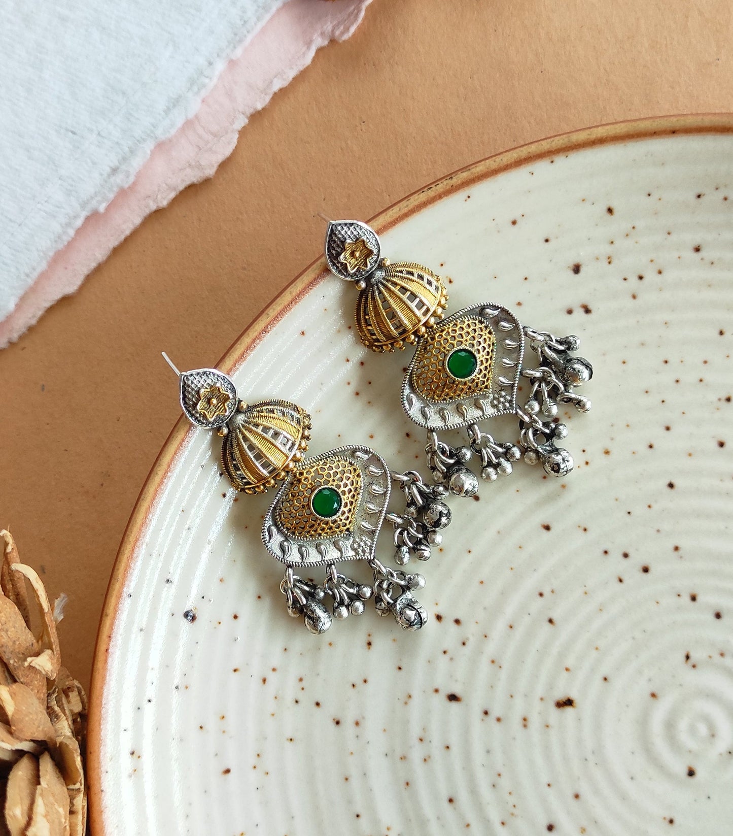 Dhruva dualtone earrings